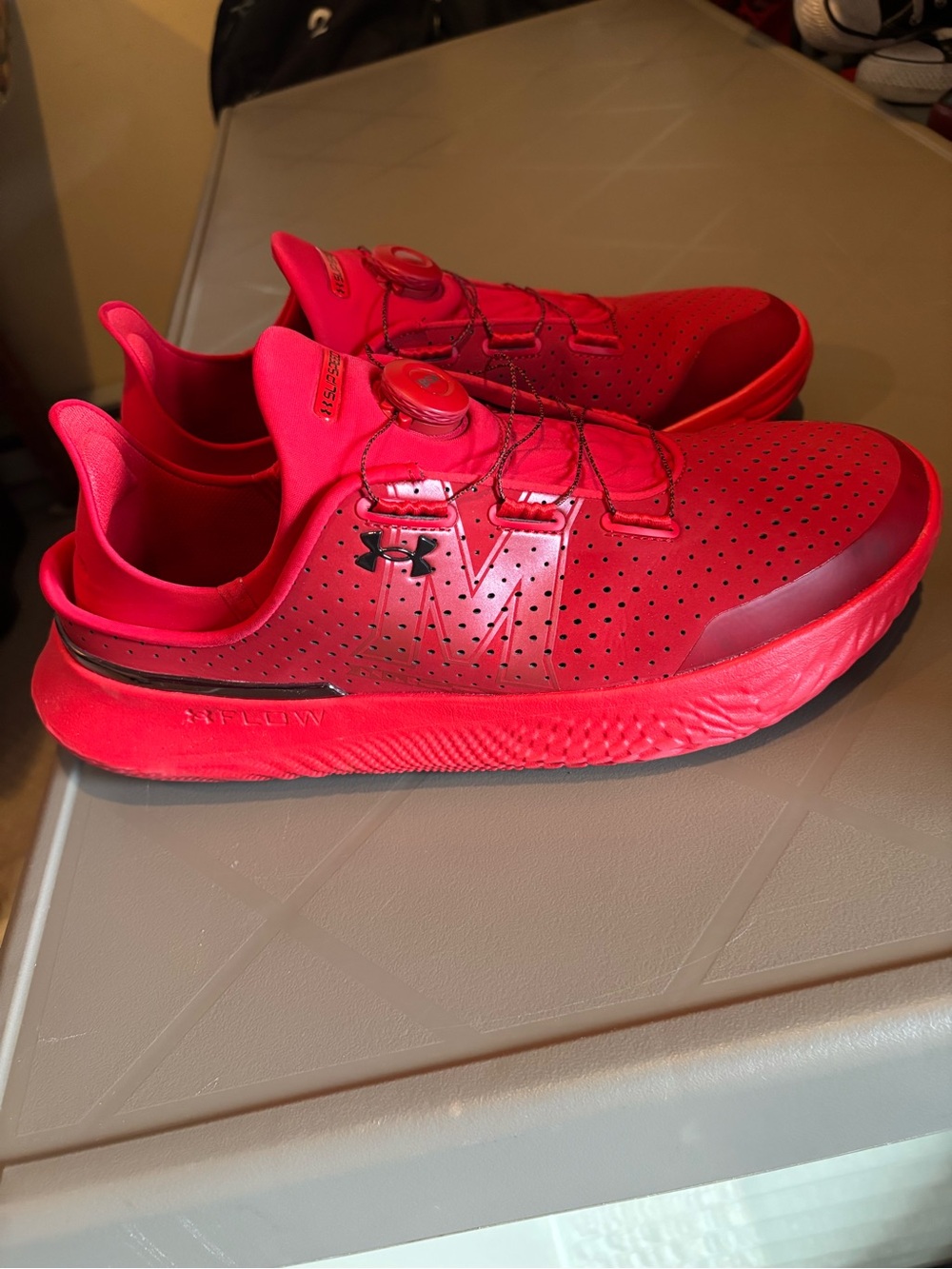 Under Armour SlipSpeed Collegiate Training Shoes in UMD Terrapins Red Men’s 13